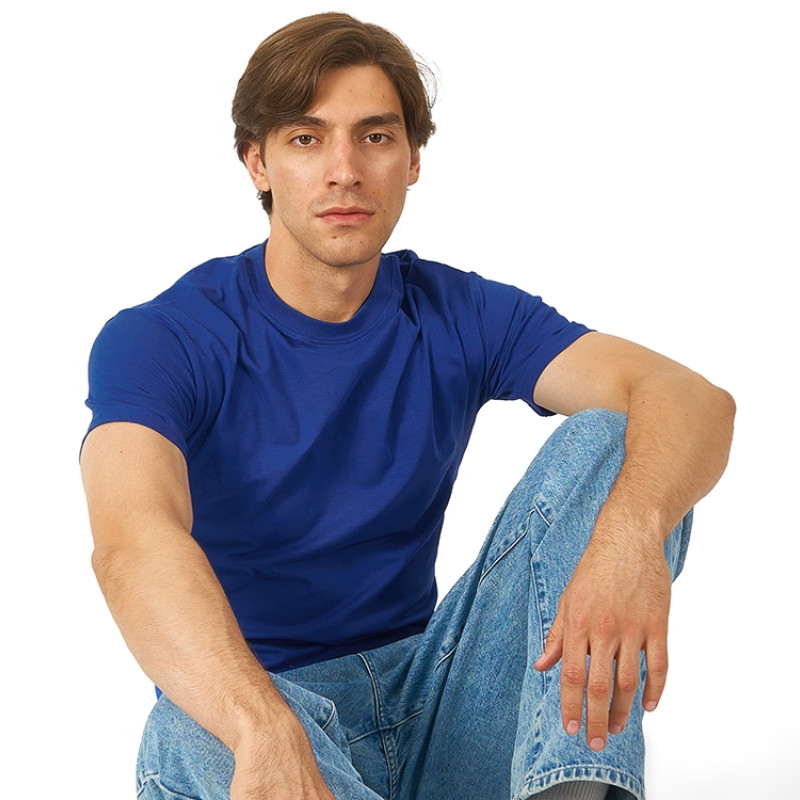 Футболка HD Fit короткий рукав с эластаном, классический синий