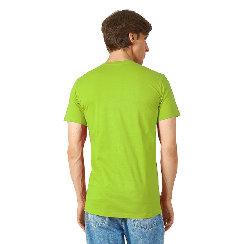 Футболка "Heavy Super Club" мужская с V-образным вырезом, зеленое яблоко