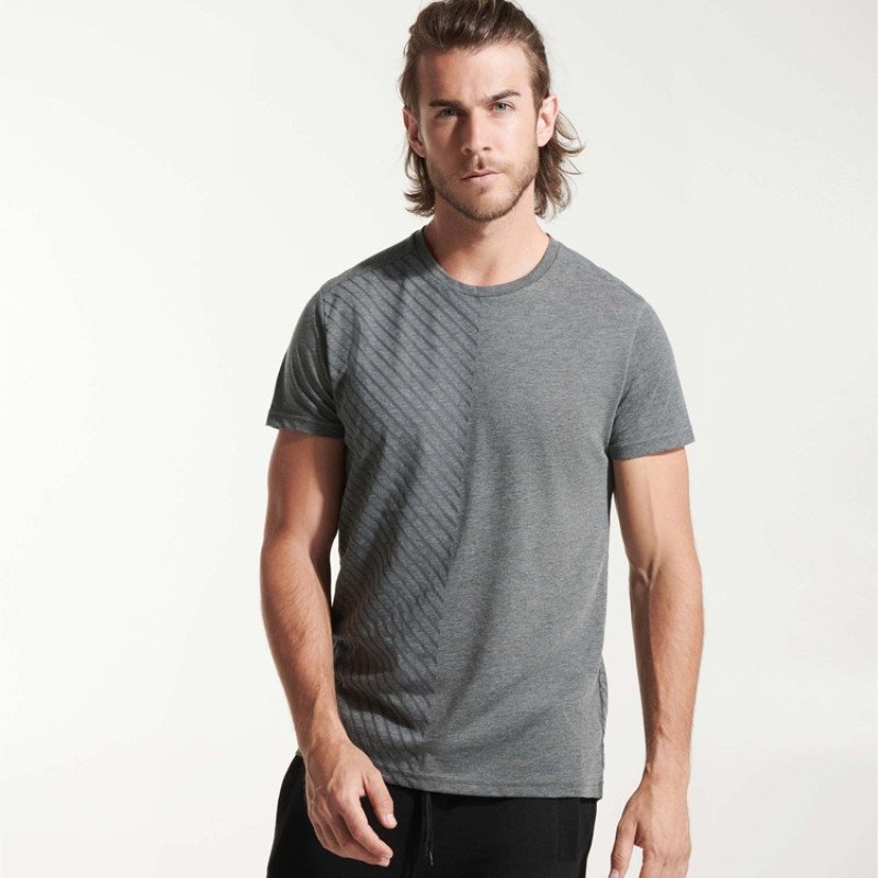 Футболка "Baku" мужская, меланжевый эбеновый