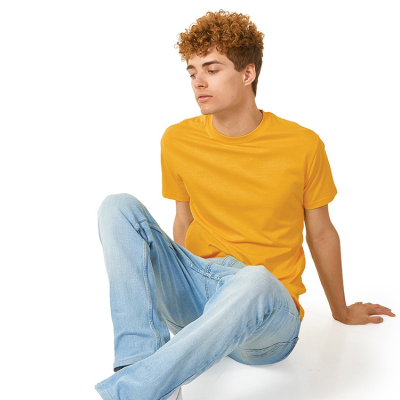 Футболка "Super club" мужская, золотисто-желтый