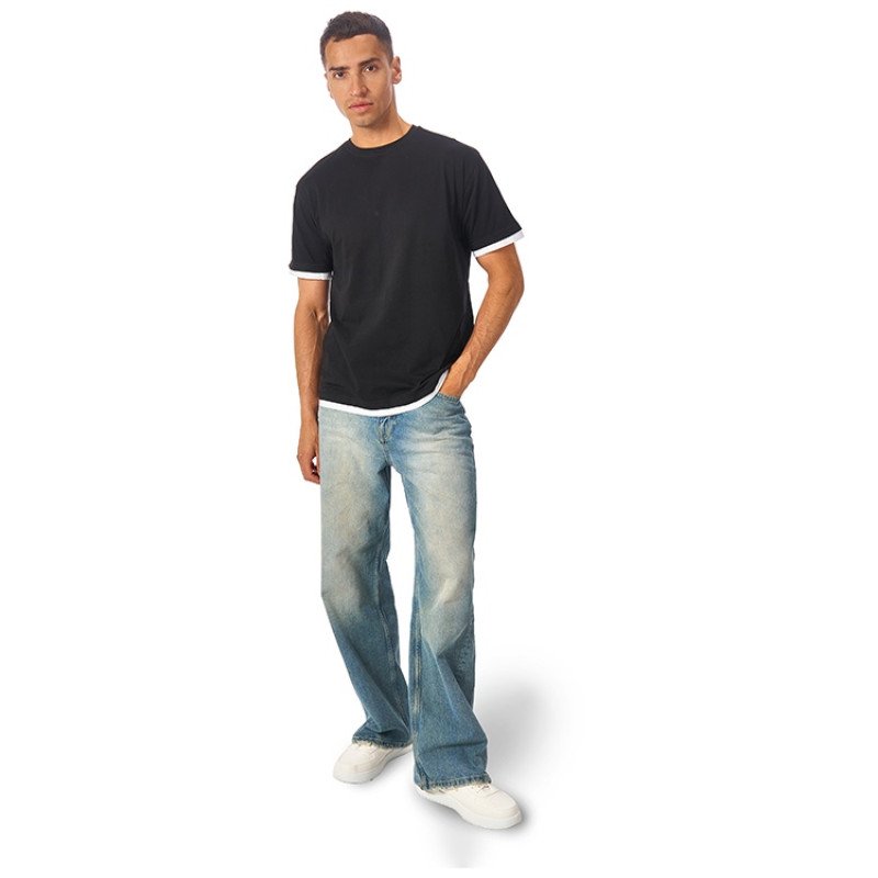 Футболка «Rotterdam» мужская, черный/белый Футболка «Rotterdam» мужская, черный/белый