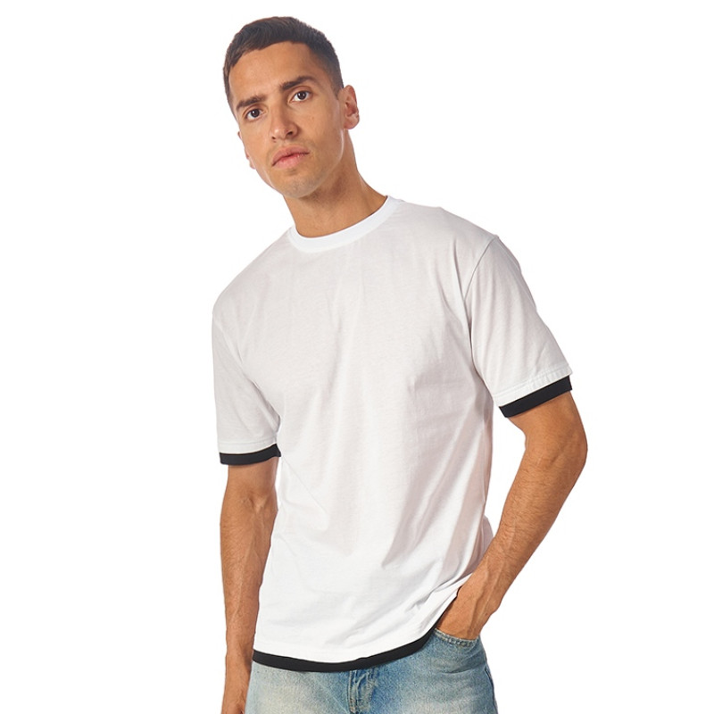 Футболка «Rotterdam» мужская, белый/черный