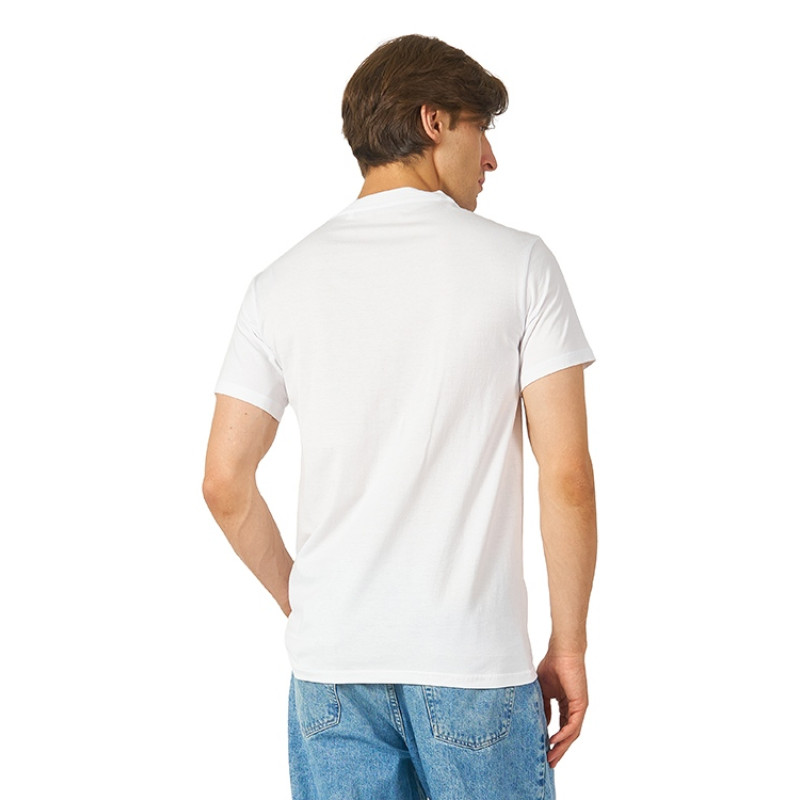 Футболка "Heavy Super Club" мужская с V-образным вырезом, белый