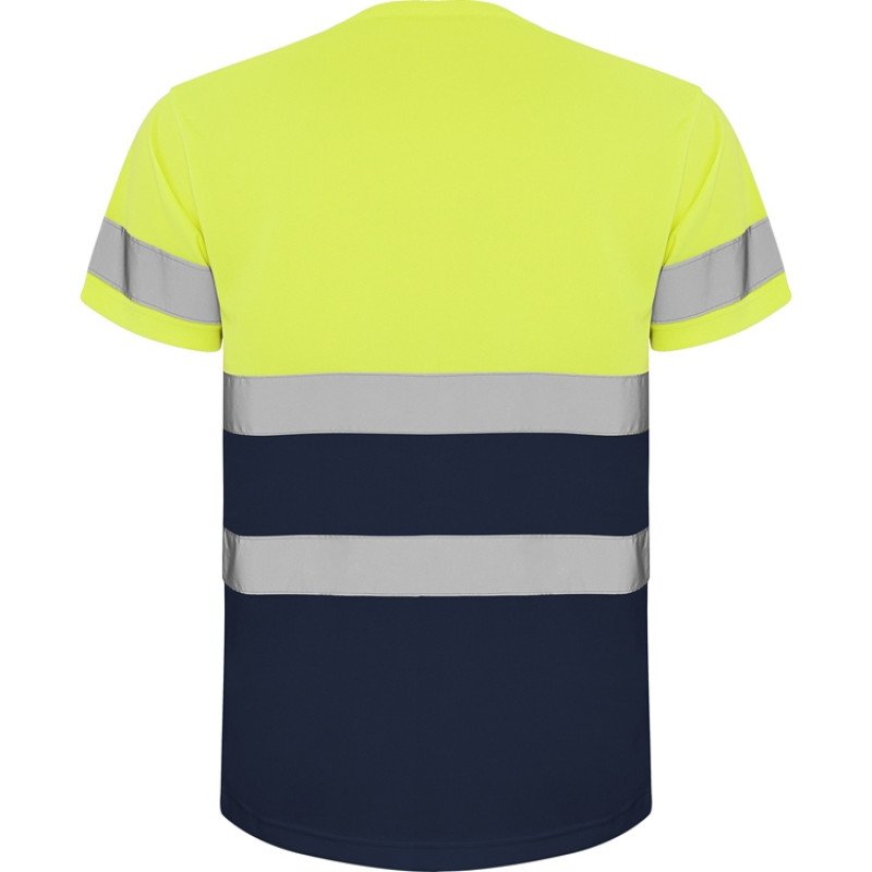 Футболка "Delta" мужская, нэйви/неоновый желтый