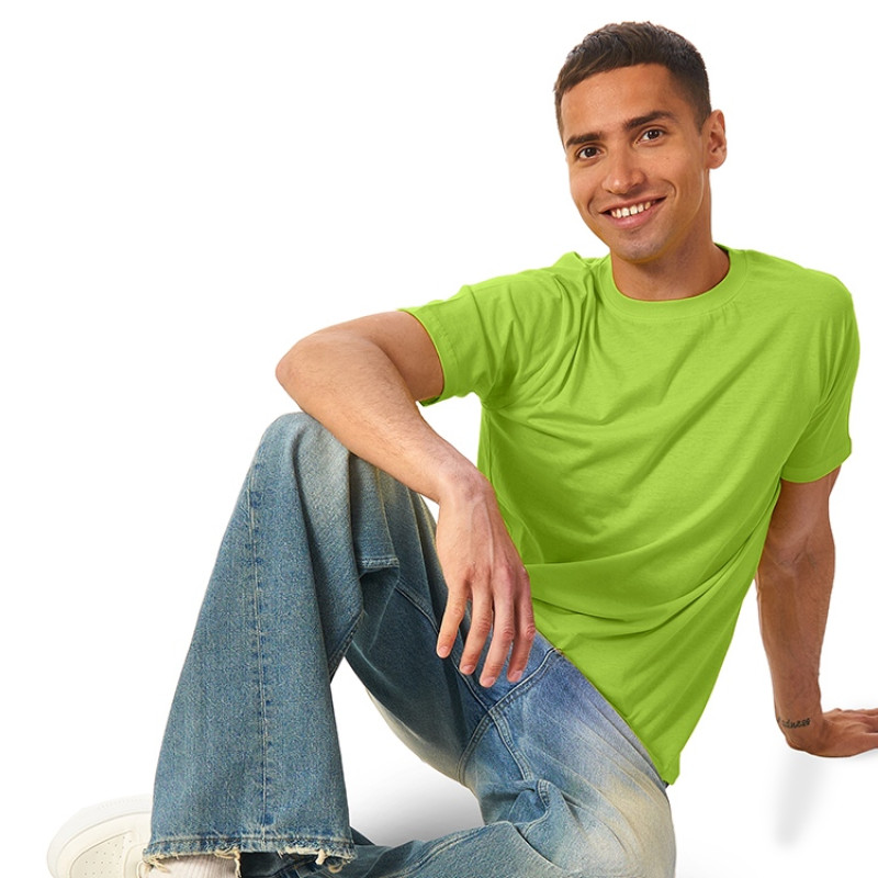 Футболка "Super club" мужская, зеленое яблоко