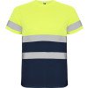 Футболка "Delta" мужская, нэйви/неоновый желтый
