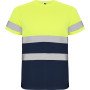 Футболка "Delta" мужская, нэйви/неоновый желтый