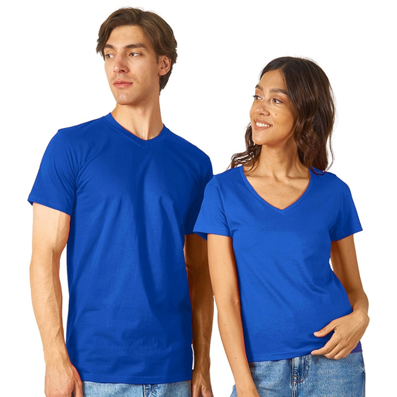 Футболка "Heavy Super Club" мужская с V-образным вырезом, кл. синий