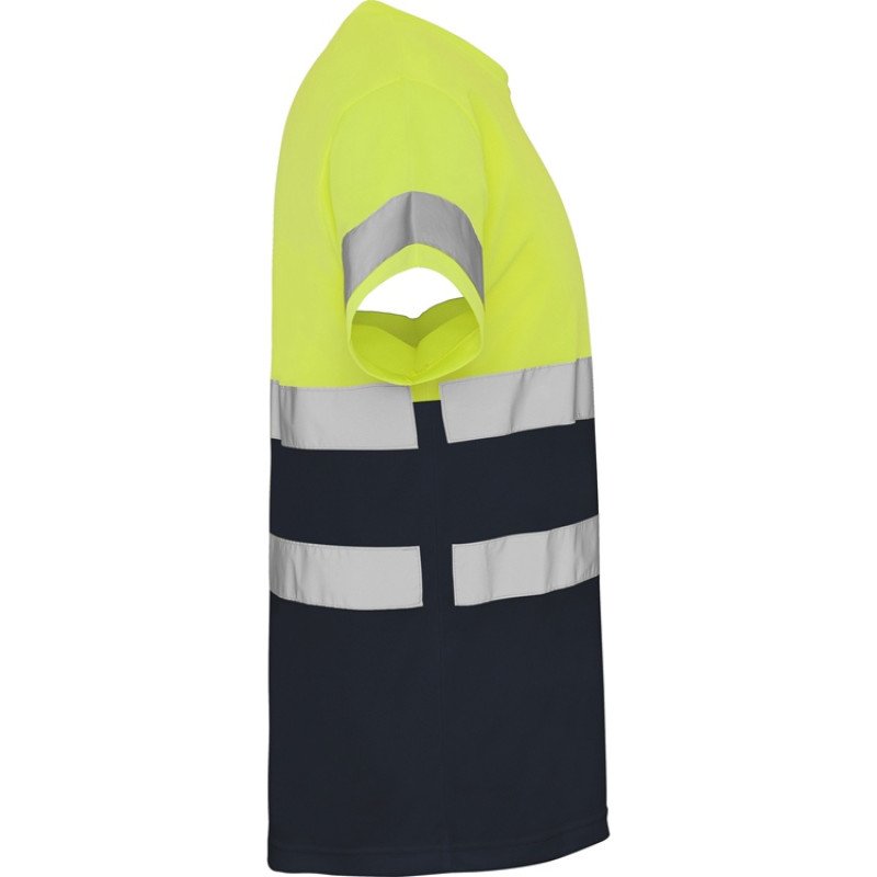 Футболка "Delta" мужская, нэйви/неоновый желтый