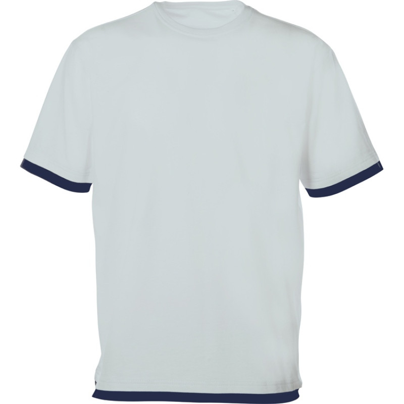 Футболка «Rotterdam» мужская, жемчужный/темно-синий