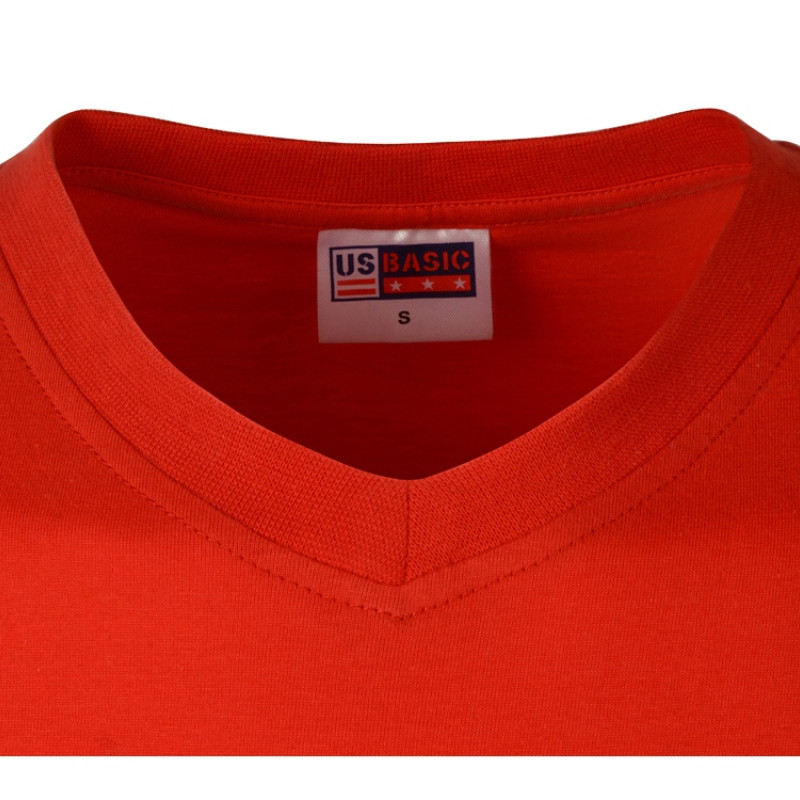 Футболка "Heavy Super Club" мужская с V-образным вырезом, красный Футболка "Heavy Super Club" мужская с V-образным вырезом, красный