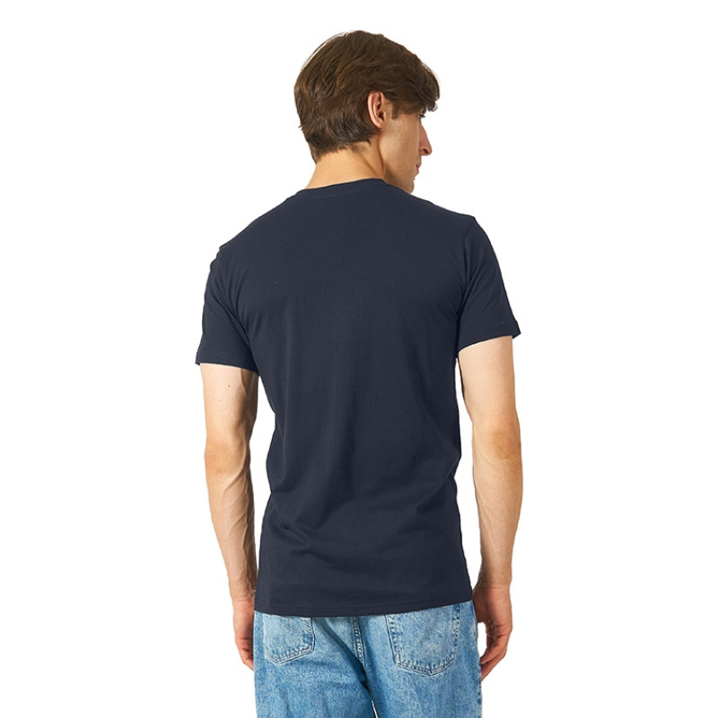 Футболка "Heavy Super Club" мужская с V-образным вырезом, темно-синий Футболка "Heavy Super Club" мужская с V-образным вырезом, темно-синий