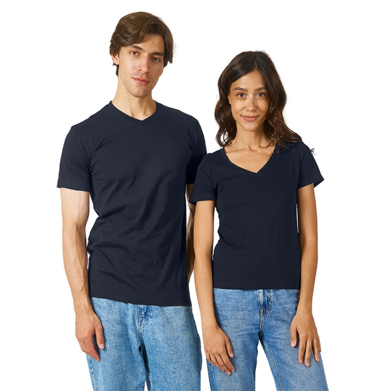 Футболка "Heavy Super Club" мужская с V-образным вырезом, темно-синий Футболка "Heavy Super Club" мужская с V-образным вырезом, темно-синий