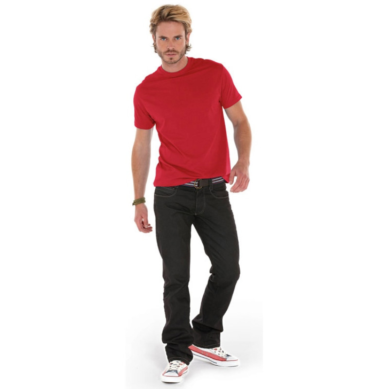 Футболка "Heavy Super Club" мужская, брусничный