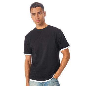 Футболка «Rotterdam» мужская, черный/белый