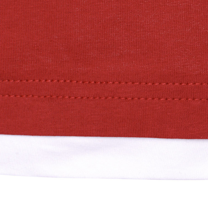 Футболка «Rotterdam» мужская, красный/белый