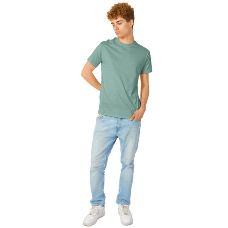 Футболка "Heavy Super Club" с боковыми швами, мужская, припылено-бирюзовый Футболка "Heavy Super Club" с боковыми швами, мужская, припылено-бирюзовый