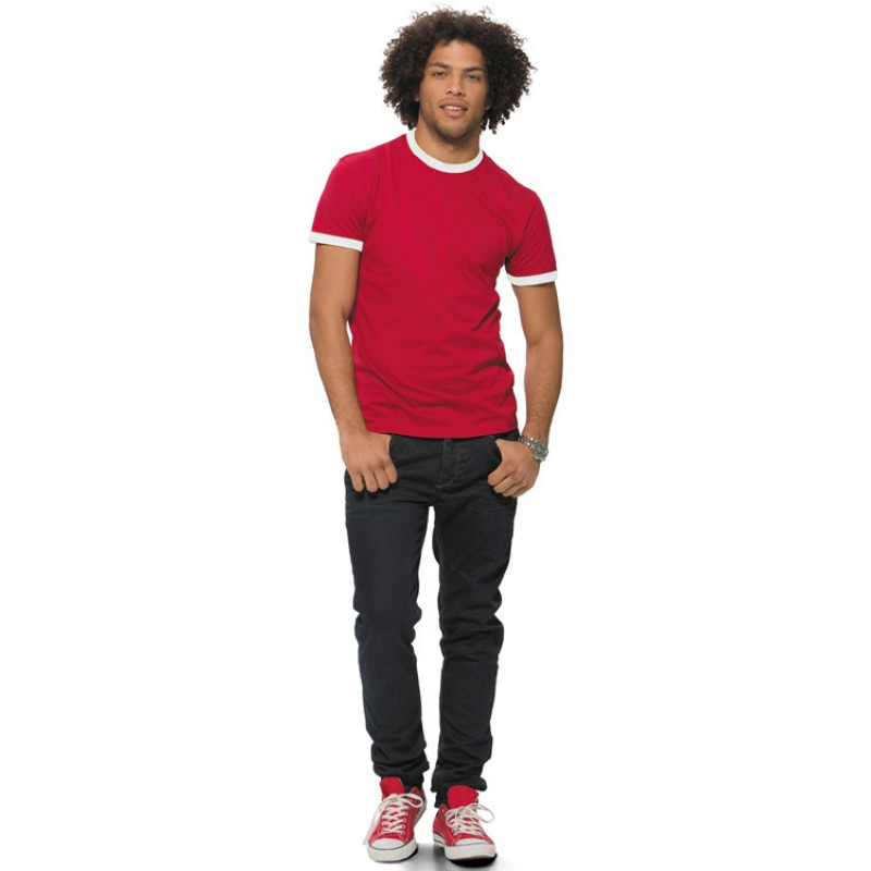 Футболка "Adelaide" мужская, красный/белый Футболка "Adelaide" мужская, красный/белый