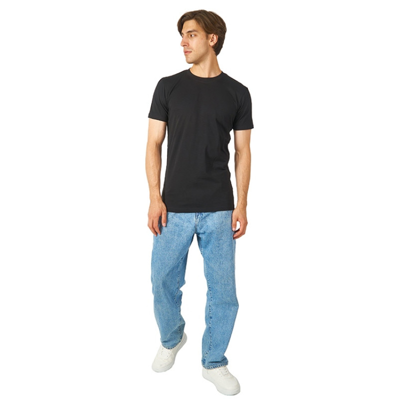 Футболка HD Fit короткий рукав с эластаном, мужская, чёрный