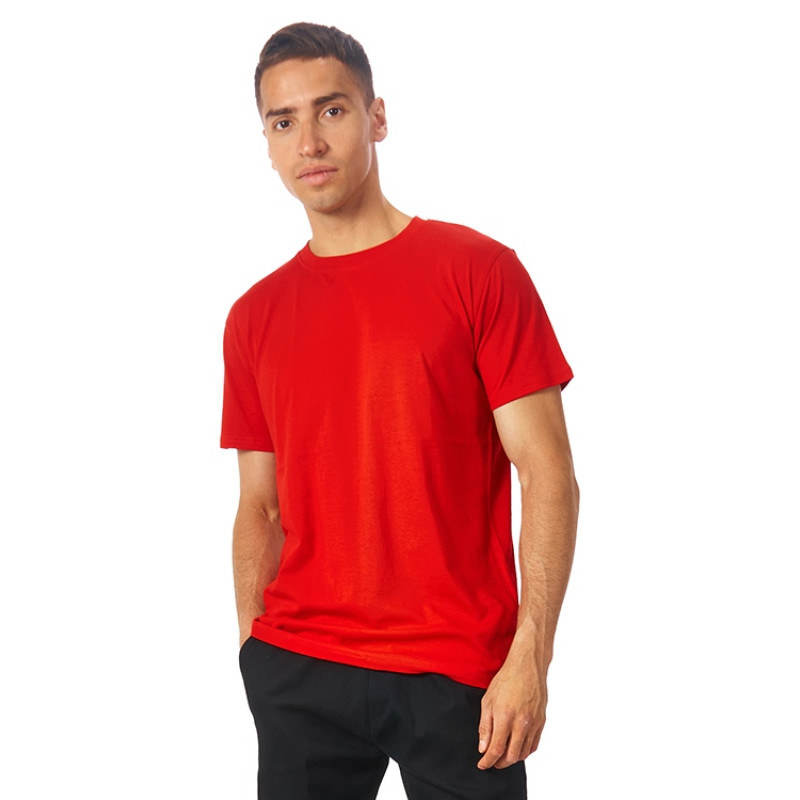 Футболка Club мужская, без боковых швов, красный