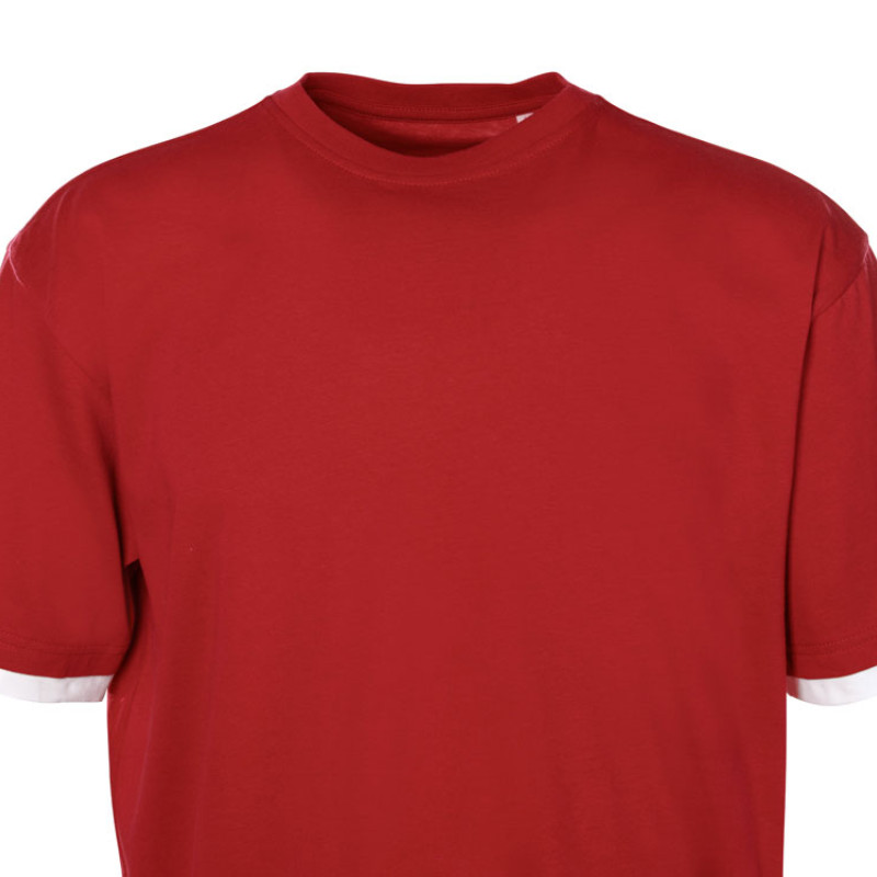 Футболка «Rotterdam» мужская, красный/белый