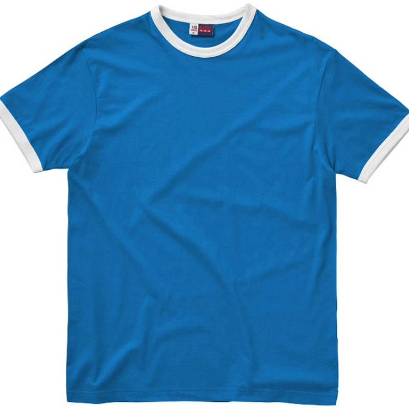 Футболка "Adelaide" мужская, небесно-синий/белый