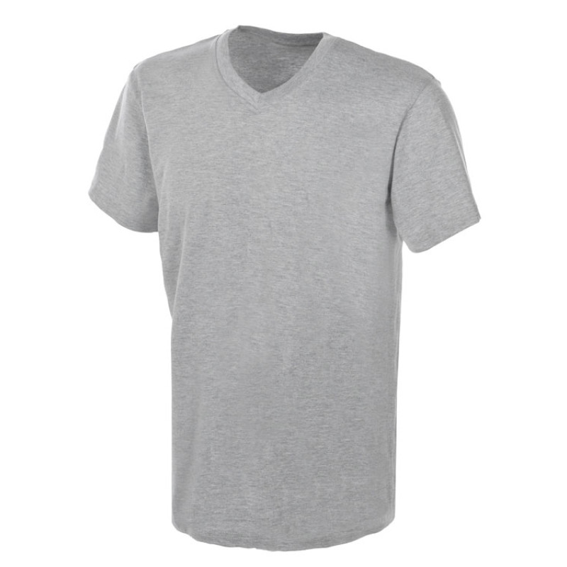 Футболка "Heavy Super Club" мужская с V-образным вырезом, серый меланж Футболка "Heavy Super Club" мужская с V-образным вырезом, серый меланж