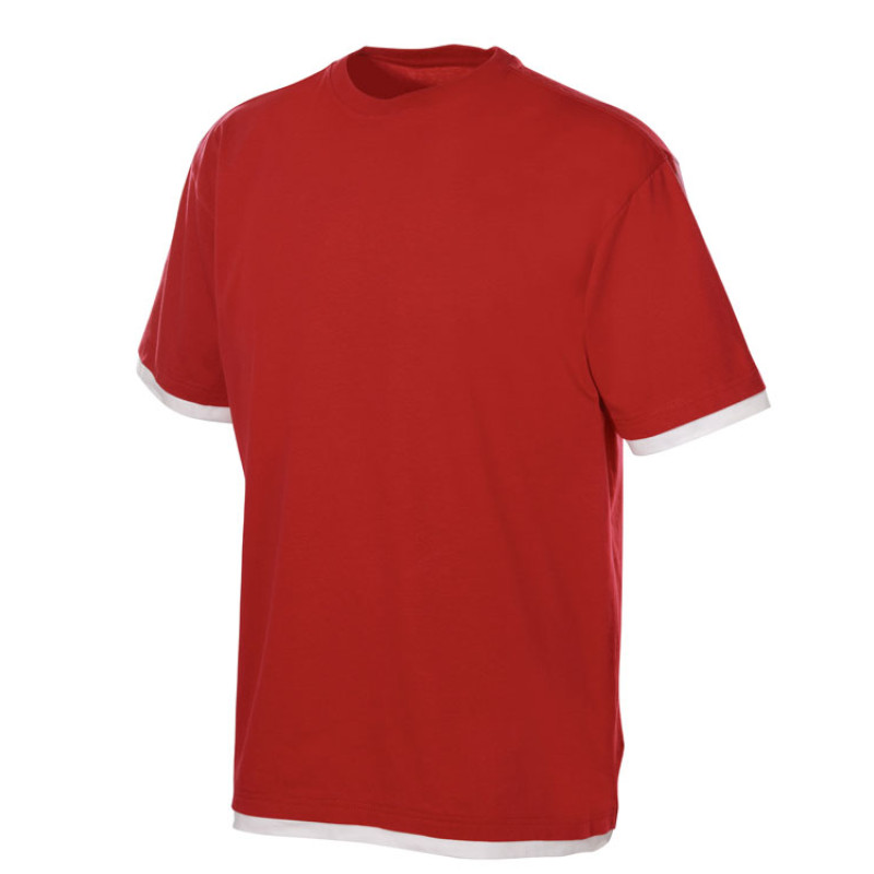 Футболка «Rotterdam» мужская, красный/белый