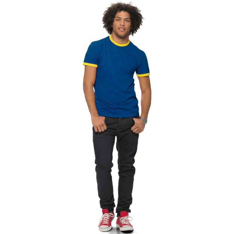 Футболка "Adelaide" мужская, синий/желтый