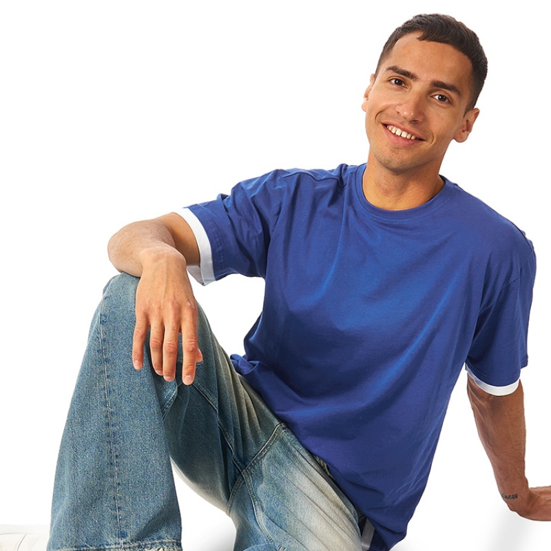 Футболка «Rotterdam» мужская, кл синий/белый Футболка «Rotterdam» мужская, кл синий/белый