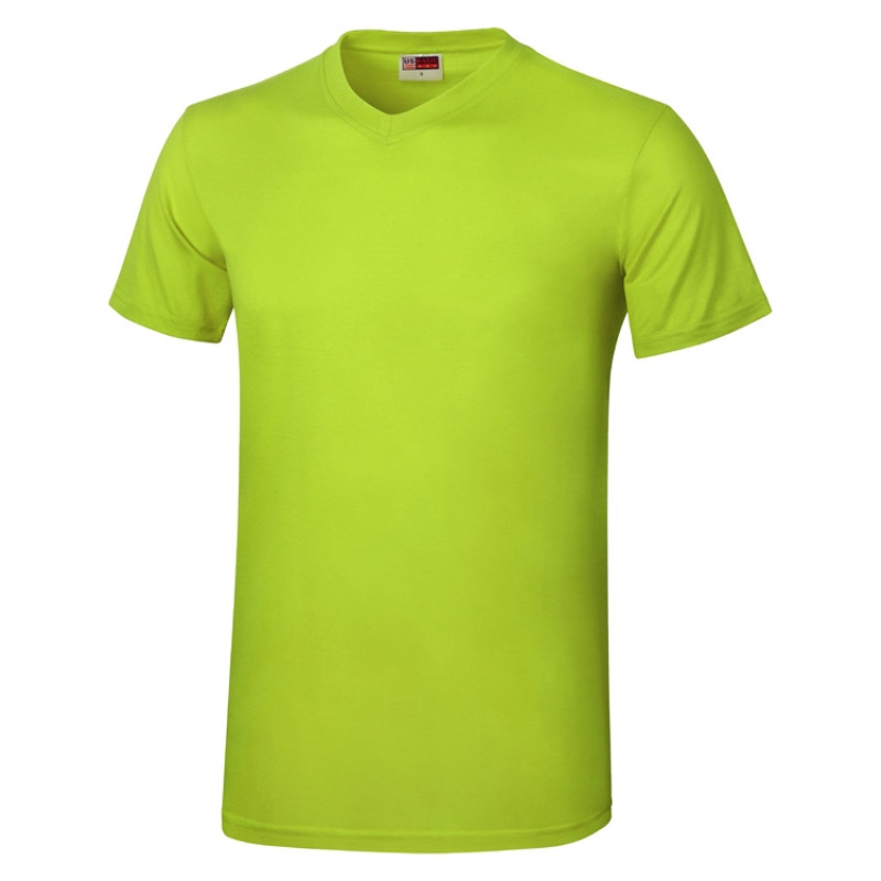 Футболка "Heavy Super Club" мужская с V-образным вырезом, зеленое яблоко