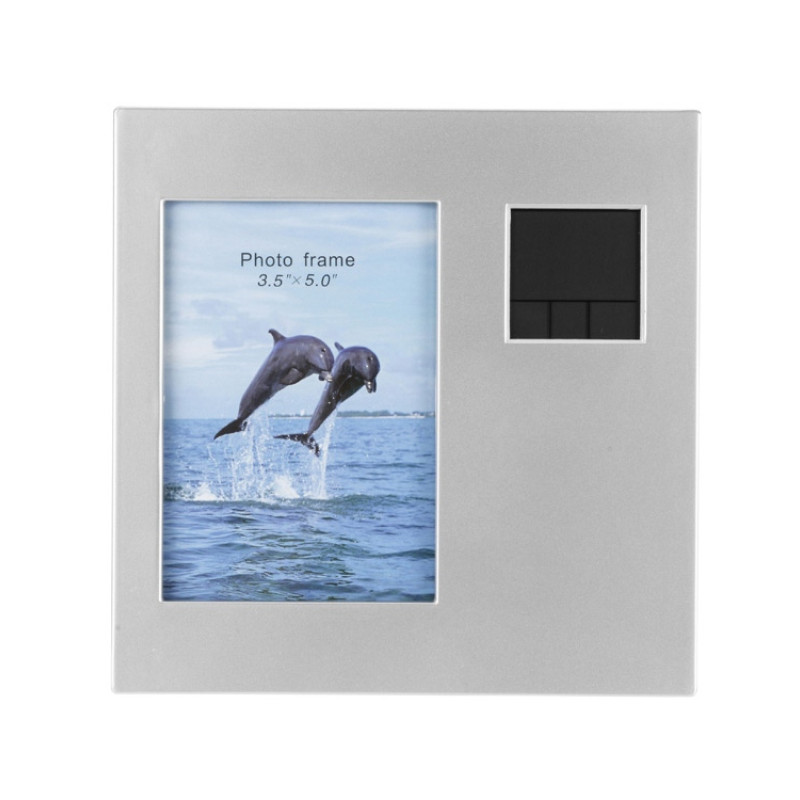 Часы "Рамка", серебристый