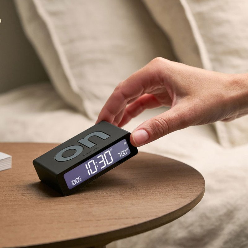 Часы настольные Flip Mini, черный