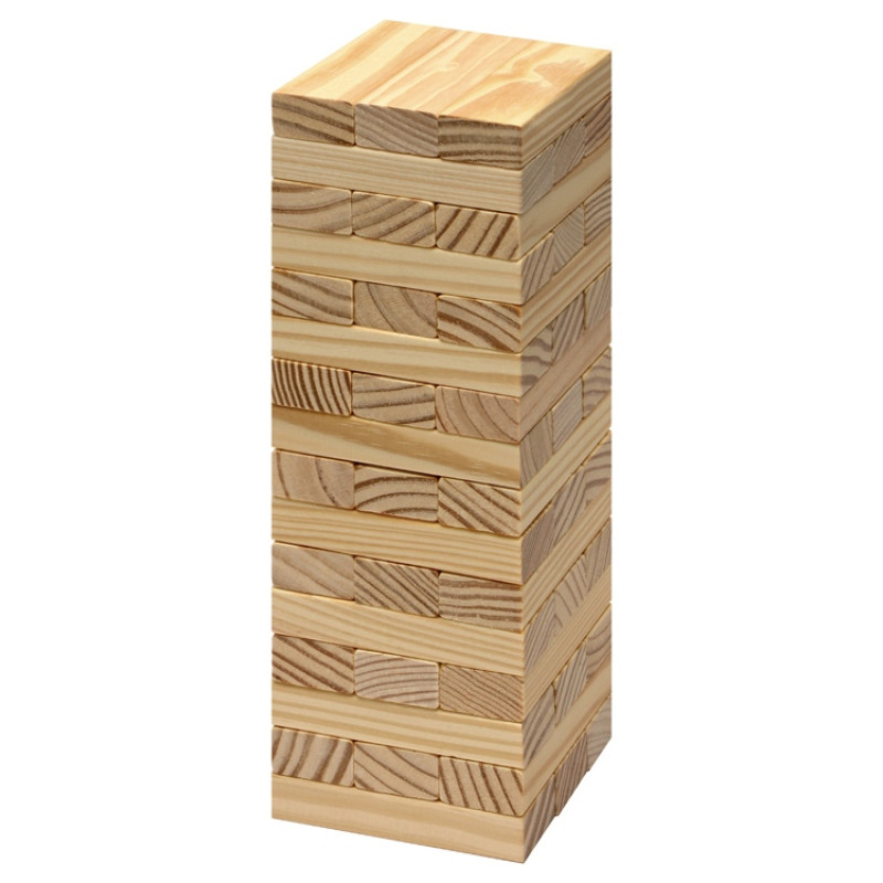 Большая дженга в хлопковом мешке