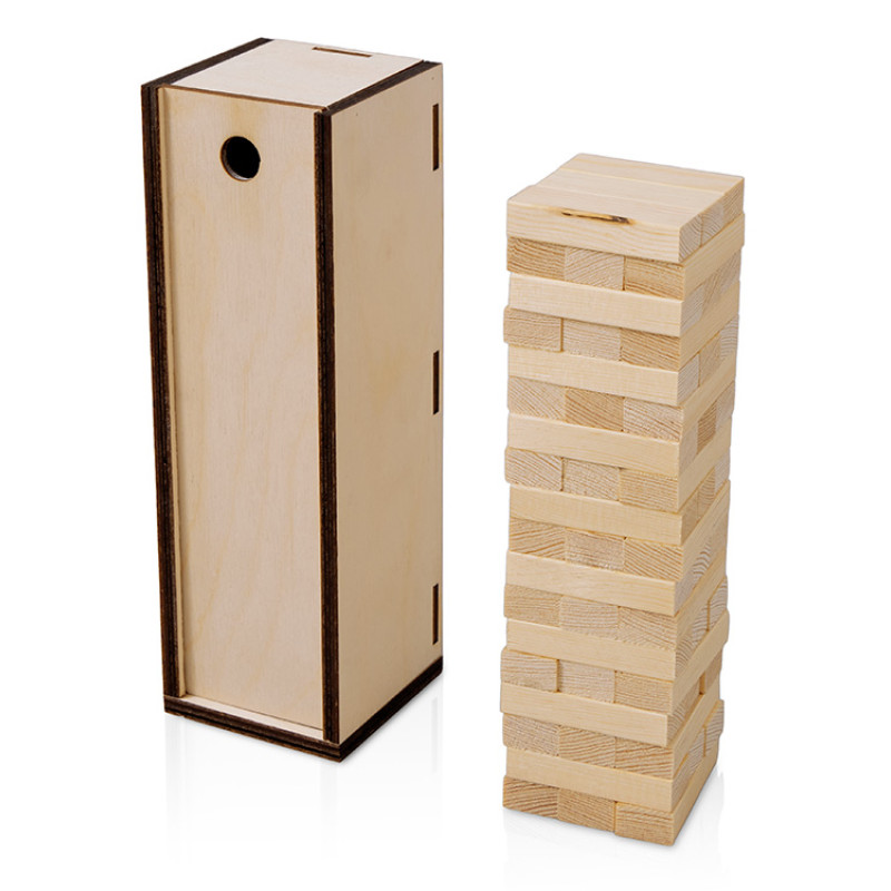 Настольная игра из дерева "Башня" в деревянной коробке
