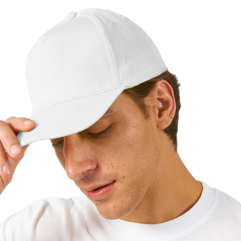 Бейсболка "Memphis" 5-ти панельная 165 гр, белый Бейсболка "Memphis" 5-ти панельная 165 гр, белый