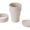 Силиконовый складной стакан "GoCup", бежевый