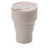 Силиконовый складной стакан "GoCup", бежевый