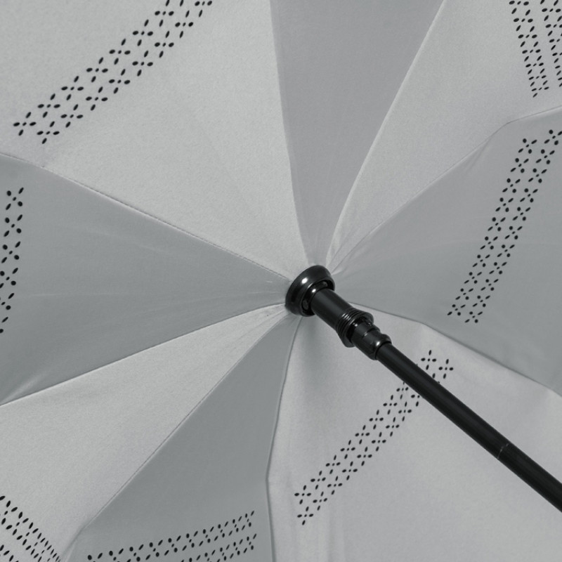 Зонт-трость наоборот Inversa, полуавтомат, красный/серый