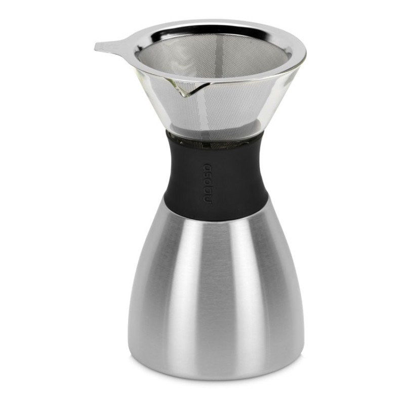 Кофеварка POUR OVER, 1000 мл, серебристый/черный