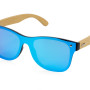 Солнцезащитные очки из бамбука с зеркальной линзой "Rockwood Motion", синий