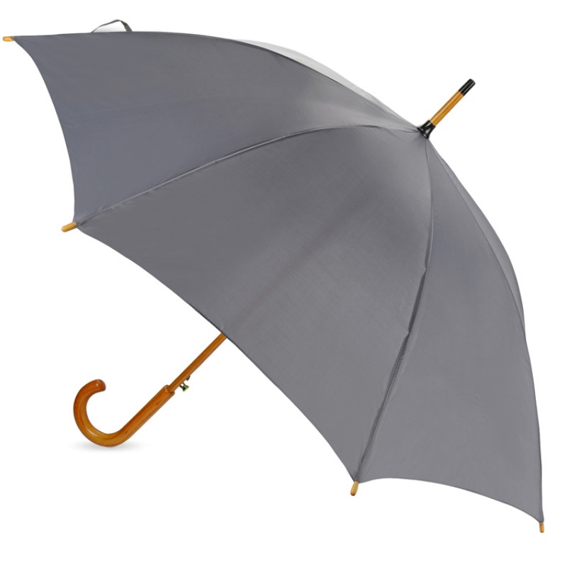 Зонт-трость "Радуга", серый