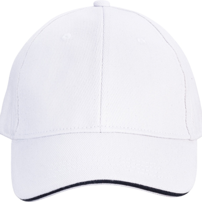 Бейсболка «Cancun», белый/темно-синий