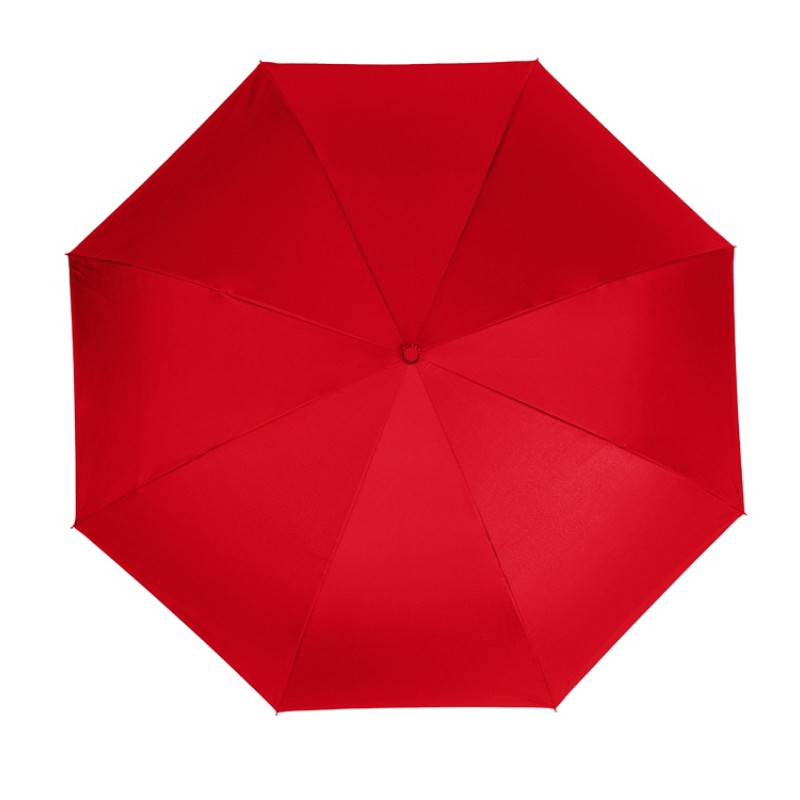 Зонт-трость наоборот Inversa, полуавтомат, красный/серый