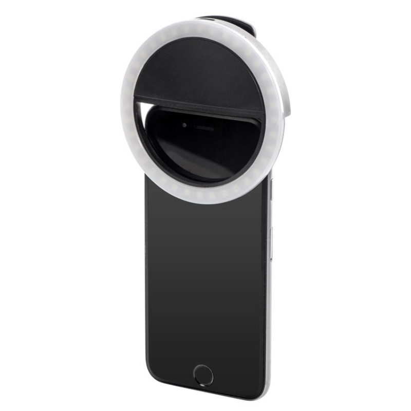 Световое кольцо для селфи "Glitter", черный