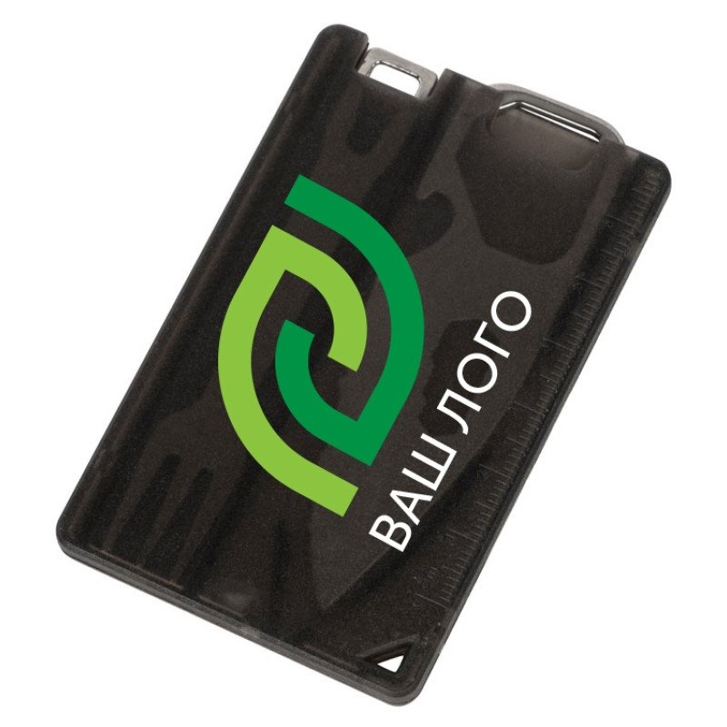 Мультиинструмент с ножом и вилкой "Hungry", черный