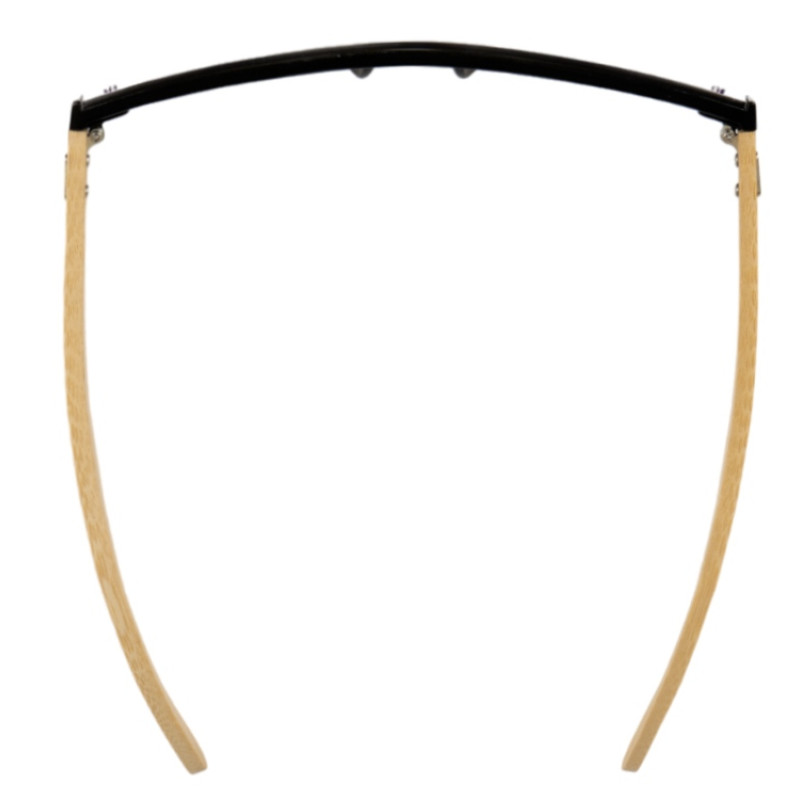 Солнцезащитные очки из бамбука с зеркальной линзой "Rockwood Motion", синий