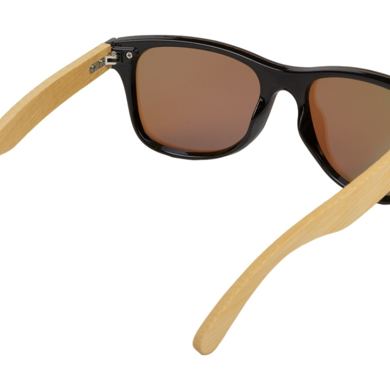 Солнцезащитные очки из бамбука с зеркальной линзой "Rockwood Motion", синий