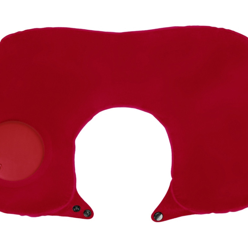 Подушка под шею с помпой Push, красный