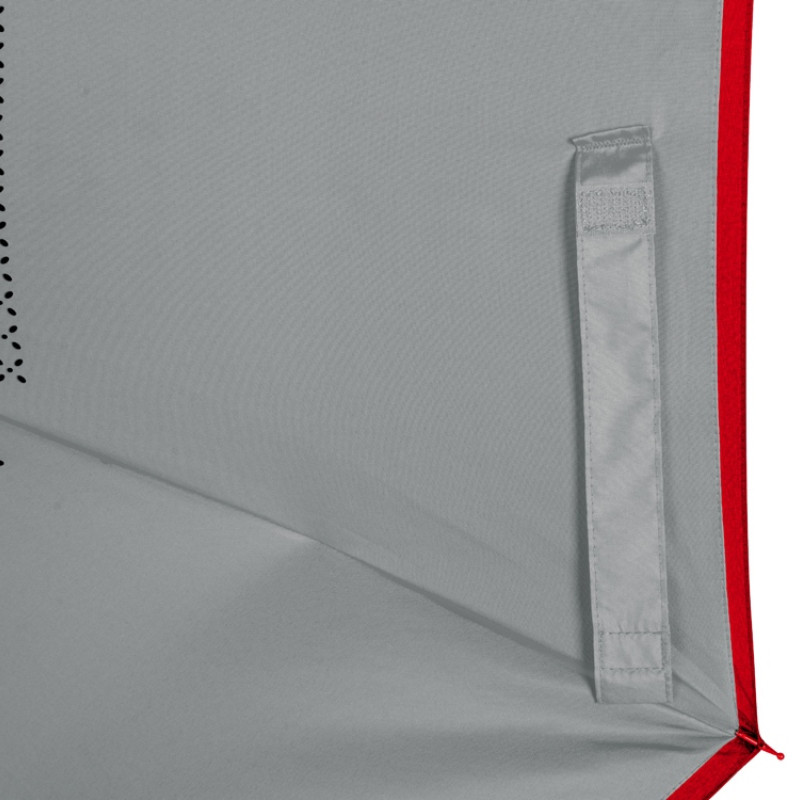 Зонт-трость наоборот Inversa, полуавтомат, красный/серый